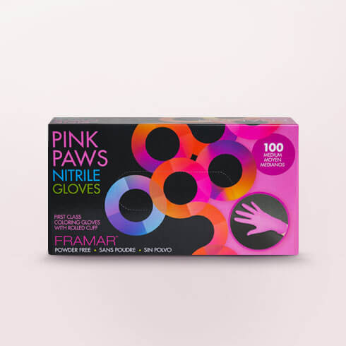 Pink Paws Nitrile Gloves Small - 100pc - Image 2